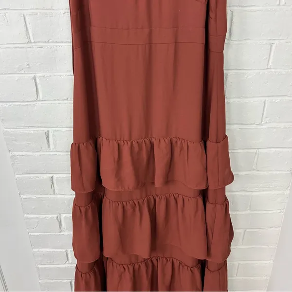 J.Crew Cha Cha Tiered Ruffle Maxi Dress Size 6 - Image 4