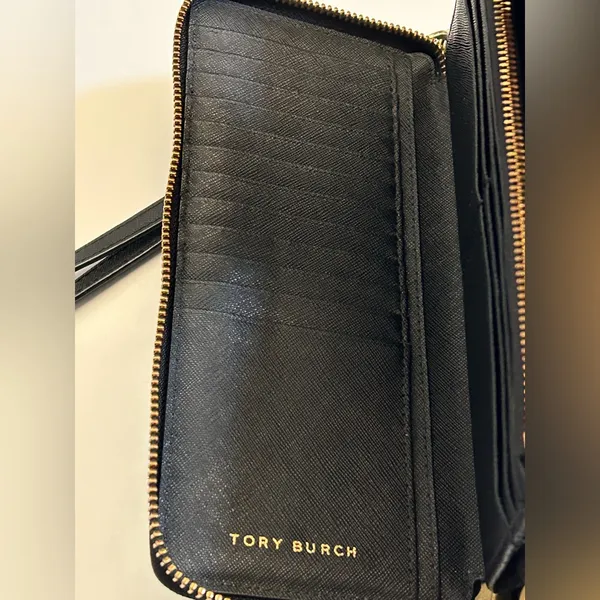 Tory Burch sapphire leather wallet black - Image 7