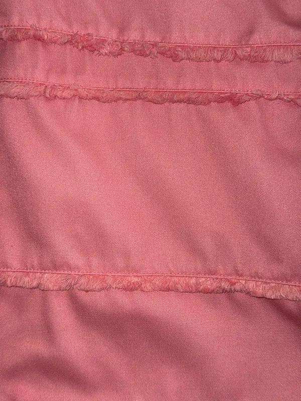 SHEIN woman’s Pink Ruffle Hem Capri Pants - Image 3