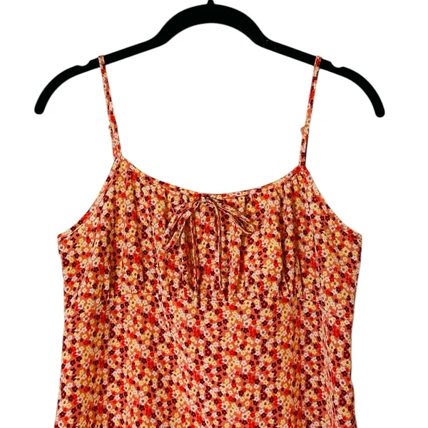 Vintage Fashion Bug Floral Babydoll Mini Slip Dress Y2K Boho Fairy Grunge - Image 2