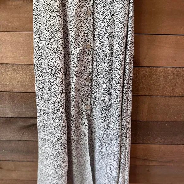 Sienna Sky Black White Speckled Midi Sundress Adjustable Strap Dress - Image 4