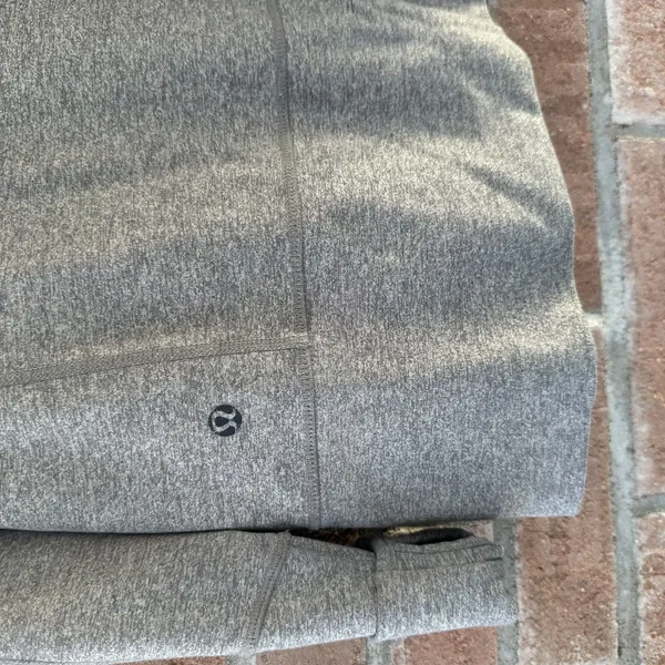 Lululemon In Stride Full Zip Gray Floral Jacket Size 6 - Image 7