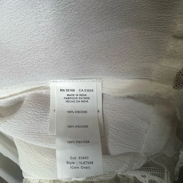Karen Kane Cream Lace Blouse - Image 7