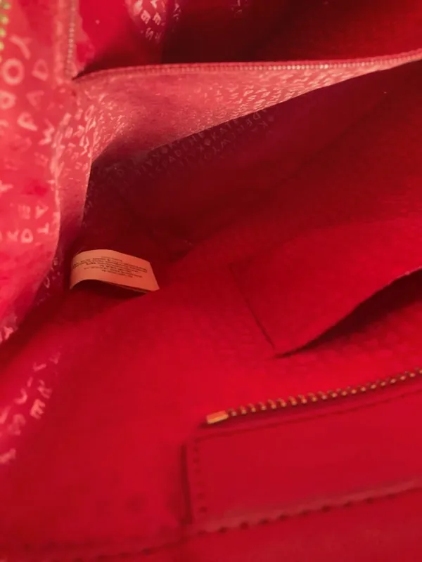 kate spade Red Smooth Leather Sawyer Street Tory Tote with Charm - Image 11