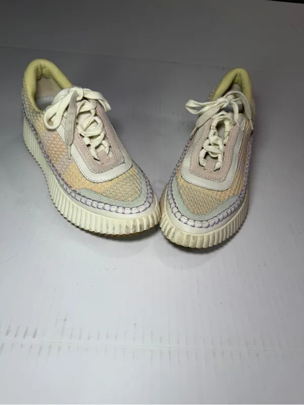 Dolce Vita Cream Sneakers with Pastel Yellow and Lavender Accents - Image 6