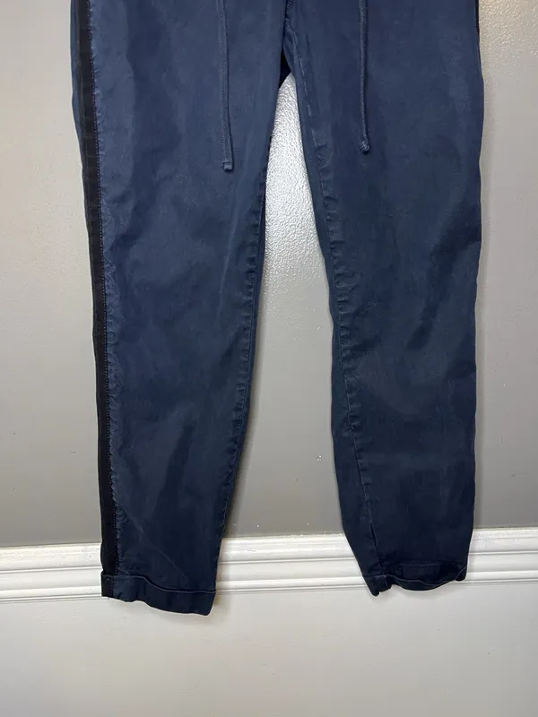 Paige Christy Pants Womens 27 Blue Jogger Elastic Drawstring Waist Stripe - Image 3