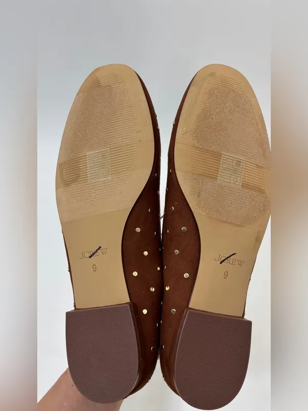 J.Crew Faux-suede studded ballet flats - Image 5