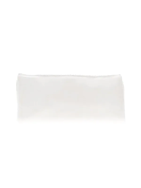 Twine and Love White Beaded Scallop Evening Clutch Crossbody Bag - Image 3