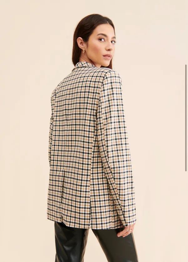 Sister Jane Fringe Plaid Blazer - Image 2