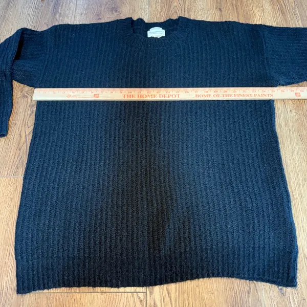 Ralph Lauren Denim &‎ Supply Black Knit Wool Alpaca Mohair Sweater Womens Large - Image 4