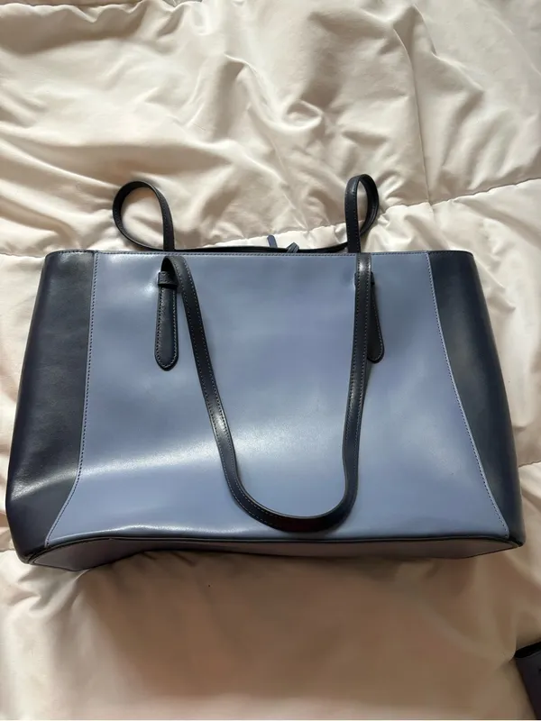 kate spade Navy and Blue Colorblock Tote with Matching Wallet - Image 5