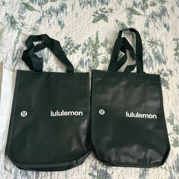 Lululemon Marine Layer Sustainable Tote Bag Set Three Trio Small Green Pool - Image 3