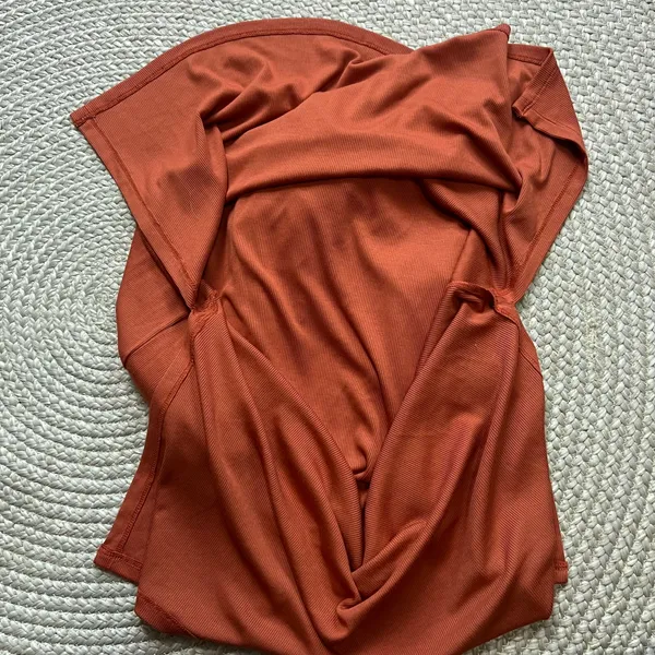 41 Hawthorn One Shoulder Midi Dress- Burnt Orange Sz XL - Image 7
