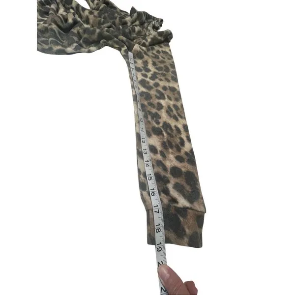 Gaze Animal print Knit top Sz S NWT - Image 7
