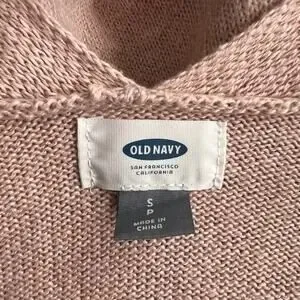 Old Navy Pink Knit Longsleeve Open Cardigan, S - Image 2