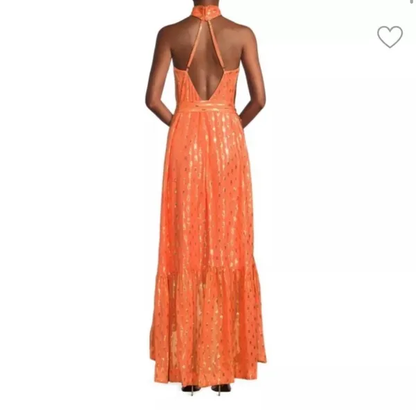 Ramy Brook Kenza Gown $695 Scintillating Hi Low Formal Flowy Dress nwt Prom 00 - Image 6