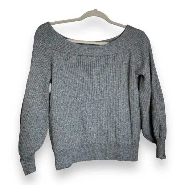Anthropologie Moth Sweater‎ Women Small Ribbed Knit Off The Shoulder Dancer - Image 2
