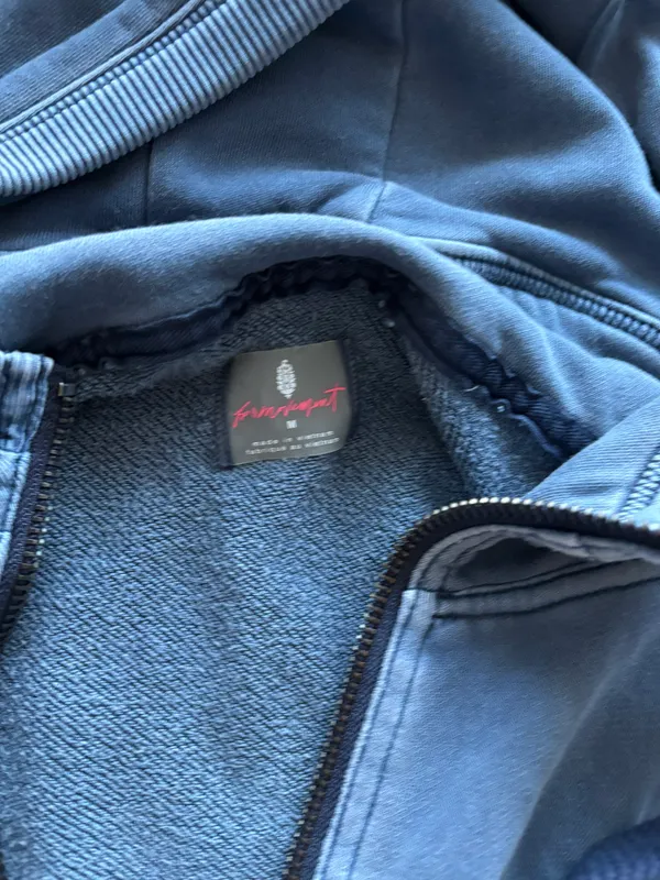 Free People Movement Blue Zip Up   - Image 3