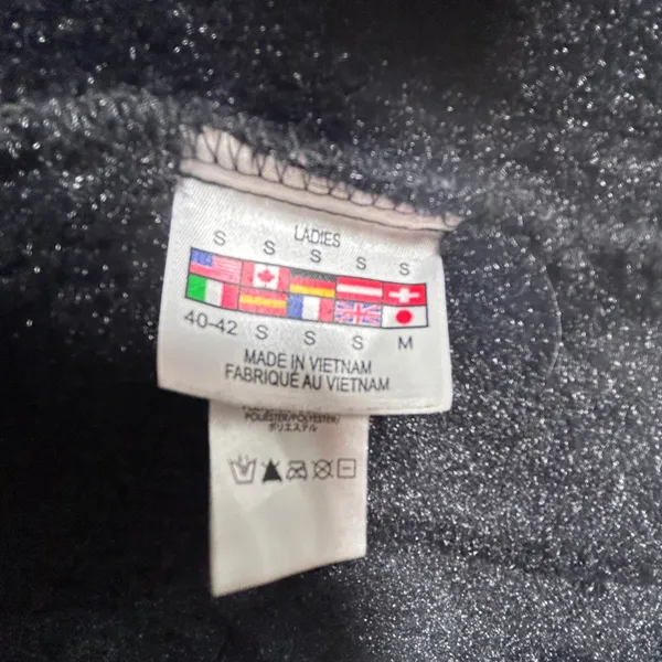 Spyder Womens Black‎ Waffle Knit Full Zip Faux Fur Lined Sweater Jacket Small - Image 4