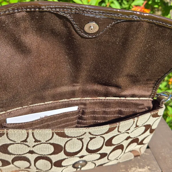 Coach classic Monogram clutch 9" X 5" - Image 5