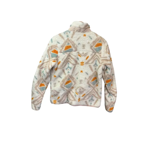 Gerry Womens Sherpa‎ Fleece Jacket Geometric Southwestern Full Zip DG9660 Small - Image 3