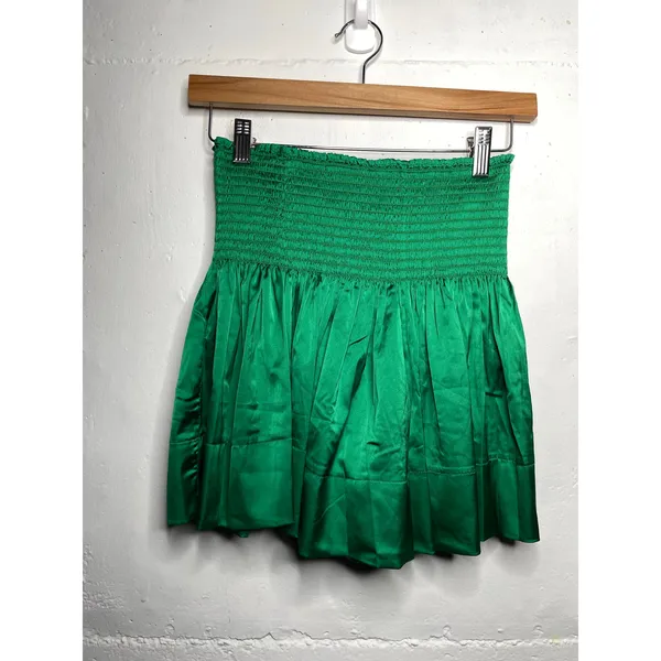 NEW Natural Life Silky Satin Green Womens Shorts Size SMALL - Image 6