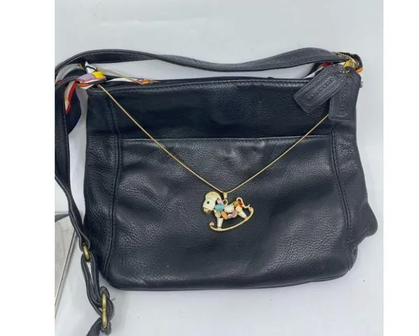 Coach Black Crossbody Bag Customized with Applique - Image 2