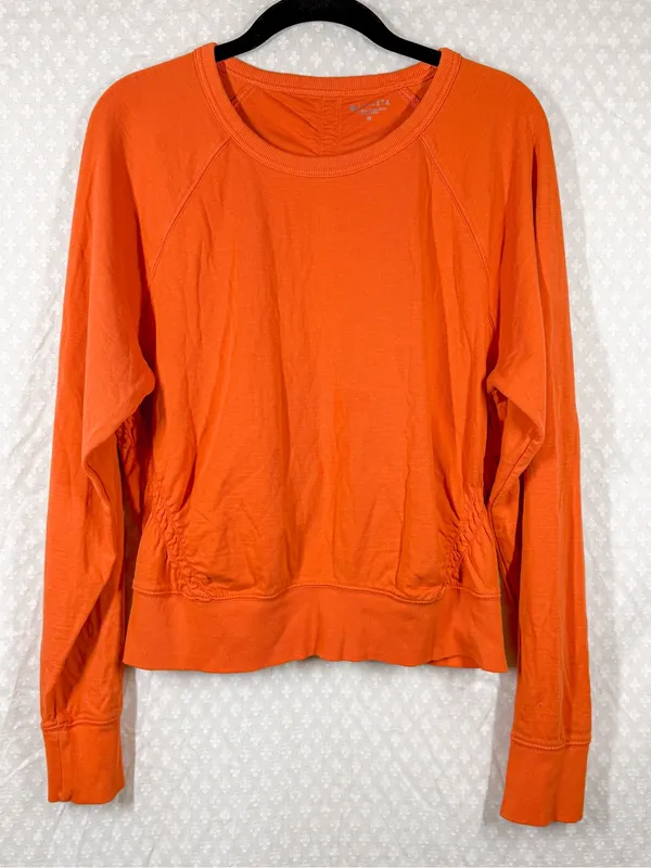 Athleta‎ Orange Sundown Puckered Sweatshirt - Image 2
