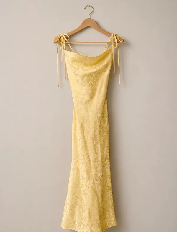 Babyboo Maxi Dress Yellow - Image 3