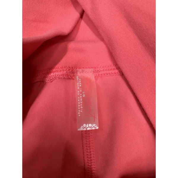 Free People Movement Women's Never Better Leggings Hibiscus Pink Large NWOT - Image 6