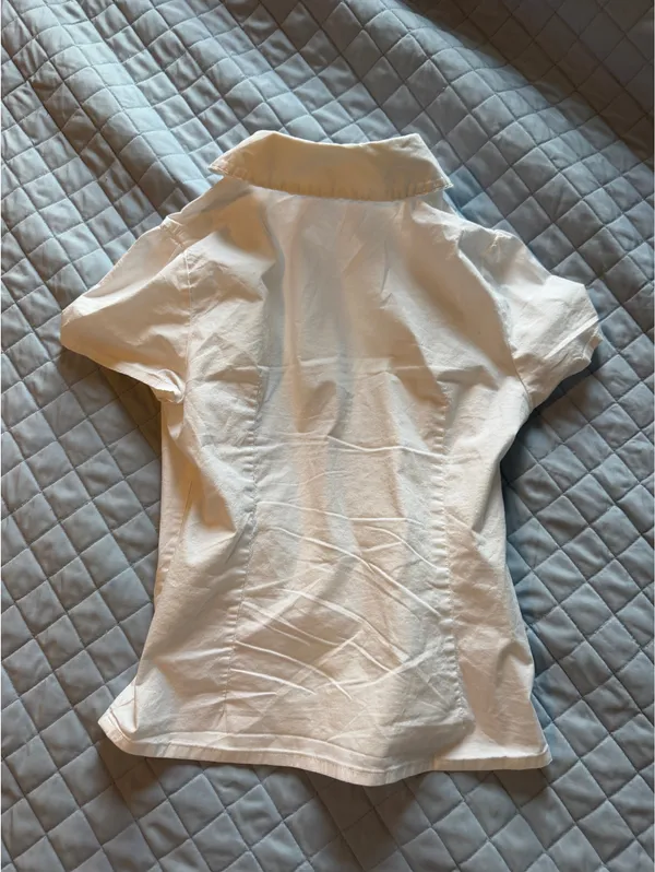 Brandy Melville White Button-Up Shirt - Image 2