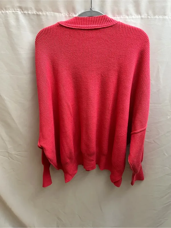 Free People Pink Oversized Dolman Sleeve Knit Sweater Women’s Small - Image 2