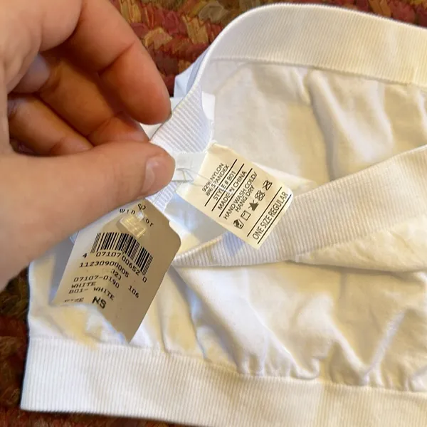 NWT WINDSOR WHITE BASIC BANDEAU STRAPLESS BRA TOP - Image 5