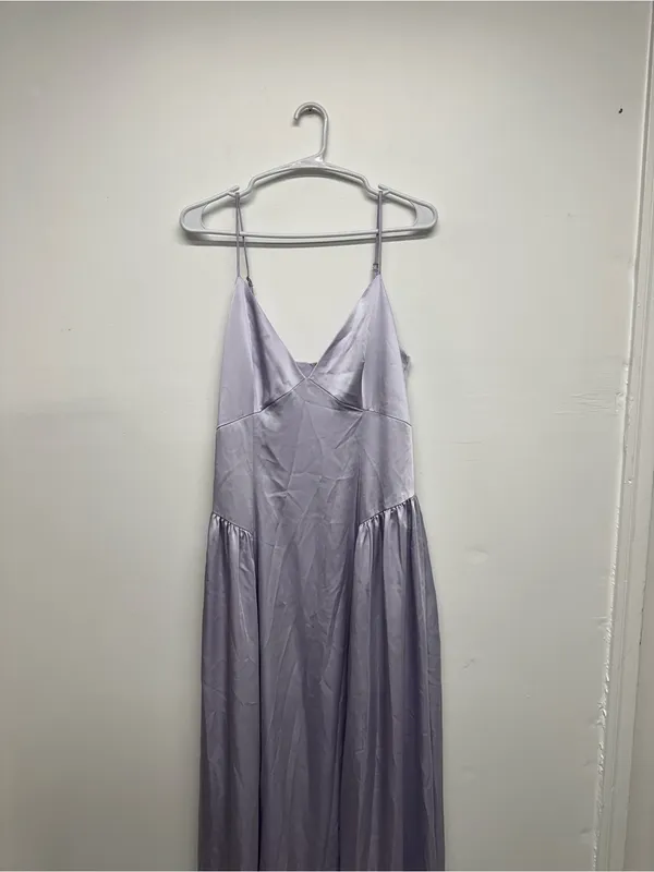 Club L London Jonas Lilac Plunge-Neck Drop Waist Maxi Dress - NEW - Image 8