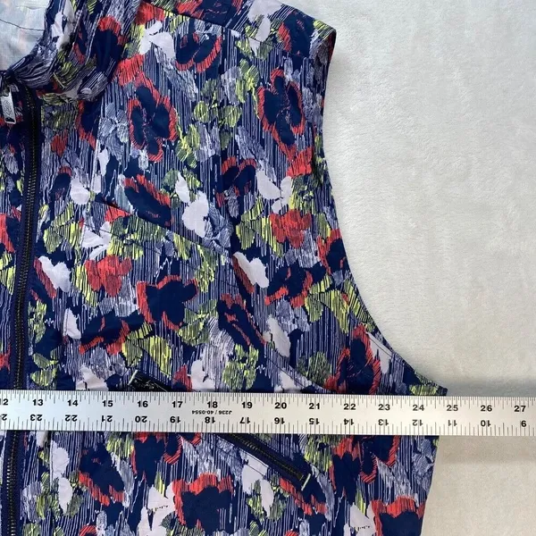 FP Movement‎ Floral Print Vest Full Zip Sleeveless Jacket Lightweight L - Image 2