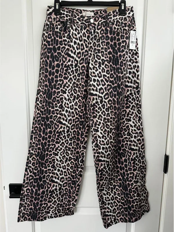 Pacsun Casey Low Rise Baggy Jeans Leopard NWT Size 25 - Image 5