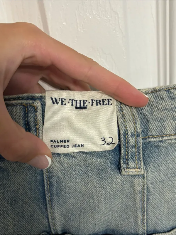 Free People We the Free Palmer Cuffed Baggy Jeans NWT - Image 5
