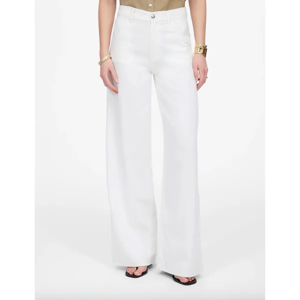 Madewell Superwide Leg Jeans Airy Denim Tile White High Rise Relaxed US 28 NWT - Image 2