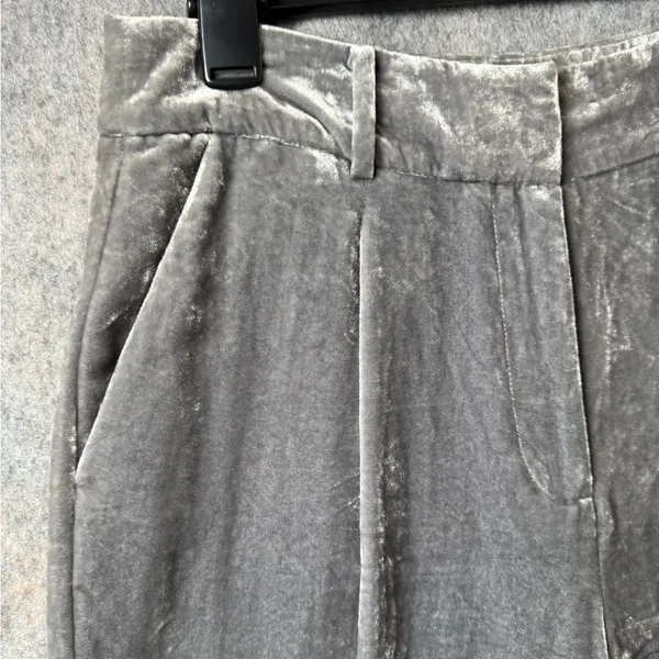 Loft Women Size 2 Valour Wide‎ Leg Business Casual Gray Trousers - Image 2