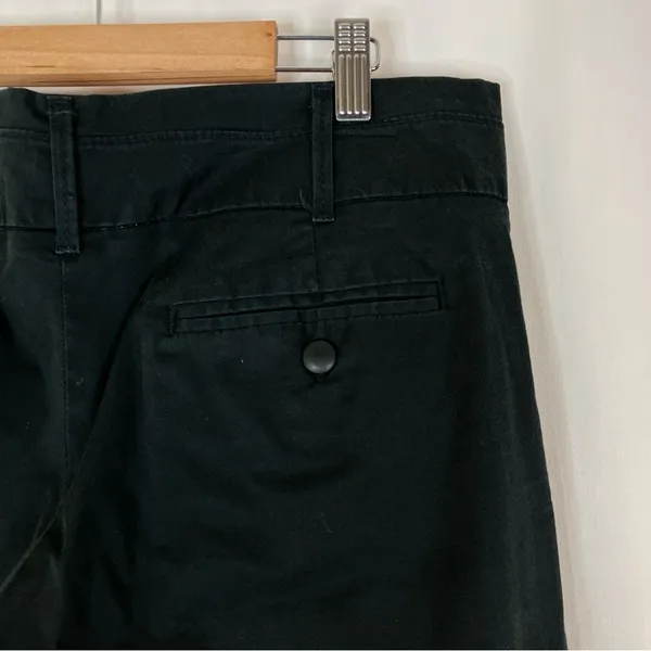 Lee Solid Black Capri Just Below The Waist Capri Pants Cotton Womens 14 - Image 6