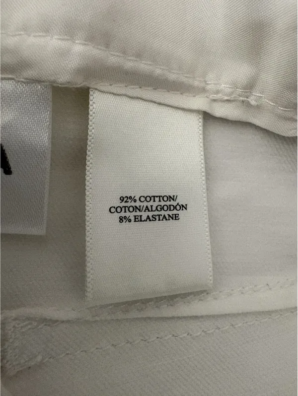 Ann Taylor Size 10 White Stretch Wide Leg Crop Pants - Image 7