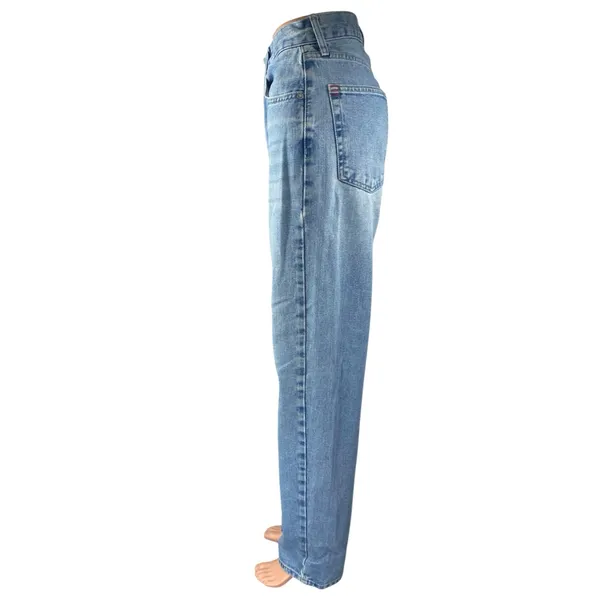 Urban Outfitters BDG Carrot Blue High Rise Tapered Baggy Denim Jeans Size 26 - Image 2