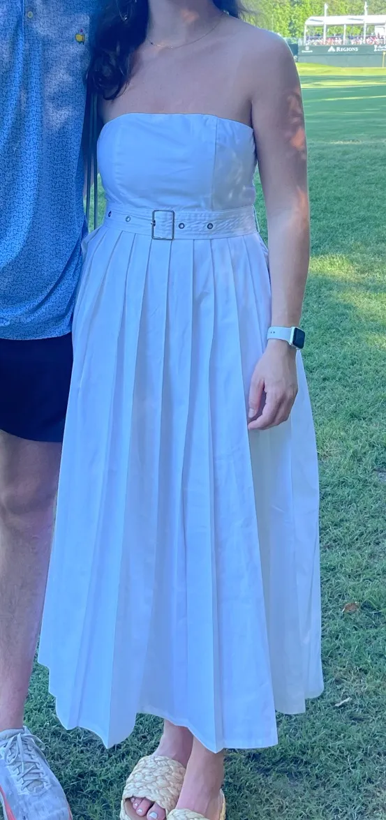 A New Day White Pleated Dress - Image 3