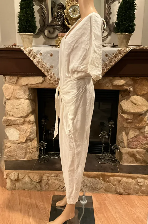 Shining Sun Tie Front Jumpsuit M - Image 6