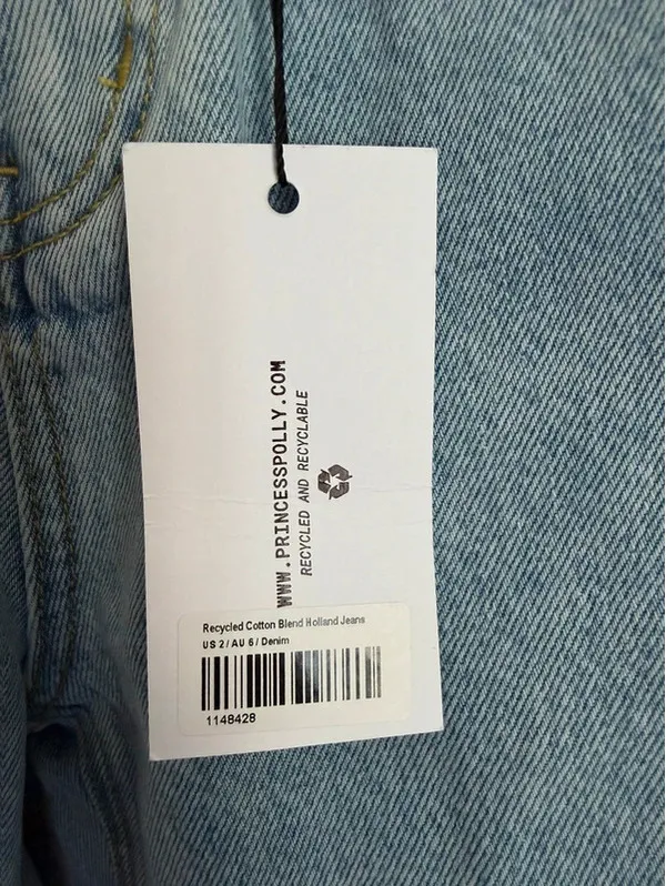 Princess Polly Holland High Rise Straight Leg Jeans Size 2 NWT - Image 6