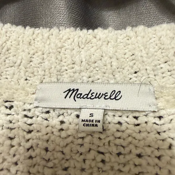 Madewell Ivory Fringe Detail Sweater - Image 3