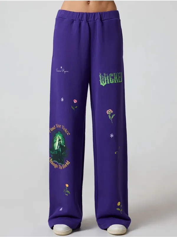 Samii Ryan Wicked For Good Elphaba Change The World Purple Sweatpants med - Image 7