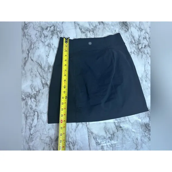 Athleta Black Active A-Line Skirt short small tall casual golf tennis - Image 4
