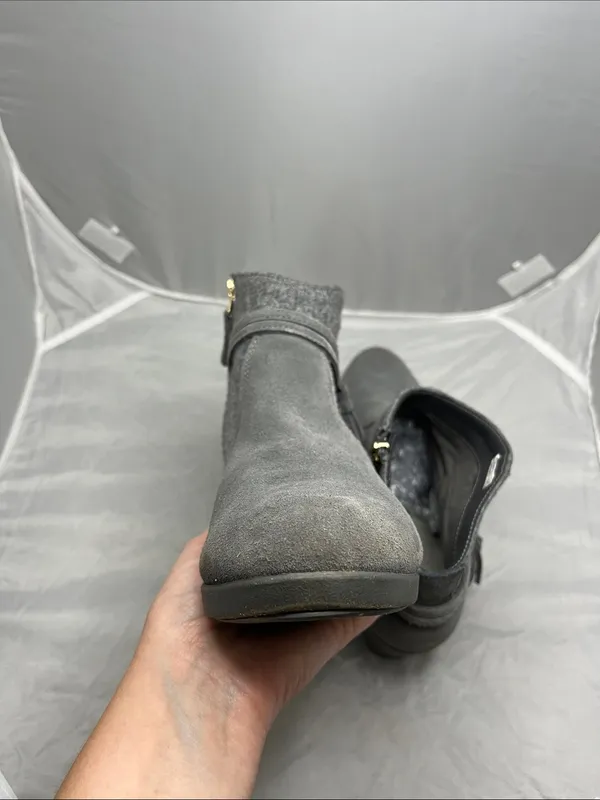 CROCS Women's Leigh Suede Wedge Bootie Ankle - Size 8 - Image 7