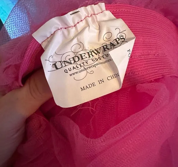 Pink Puffy Tulle Skirt/Wrap - Image 2